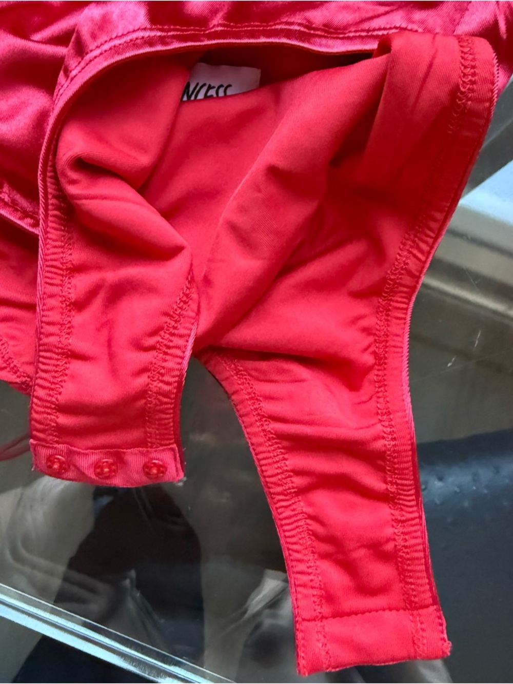 Princess Polly Red Satin Strappy Backless Bodysuit | Size 4 - Picture 9 of 11